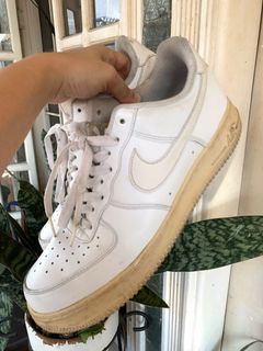 Nike Air Force One LV8 Double Air Swoosh Overbranding Size 6Y CJ4092-100  White