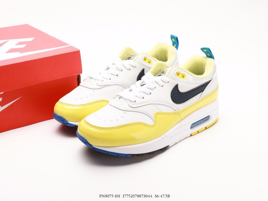 Nike Air Max 1 Air Max Yellow white shoes US 5.5 US 11 Men s