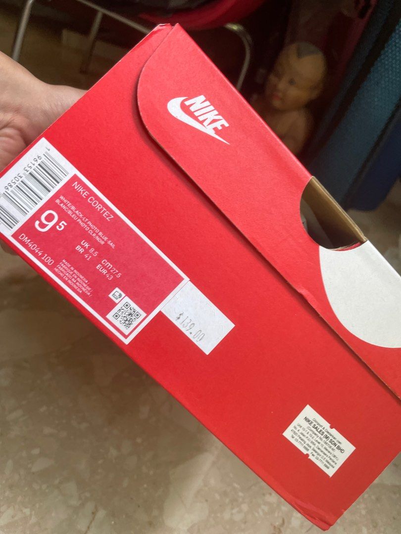 Nike cortez blanc bleu online
