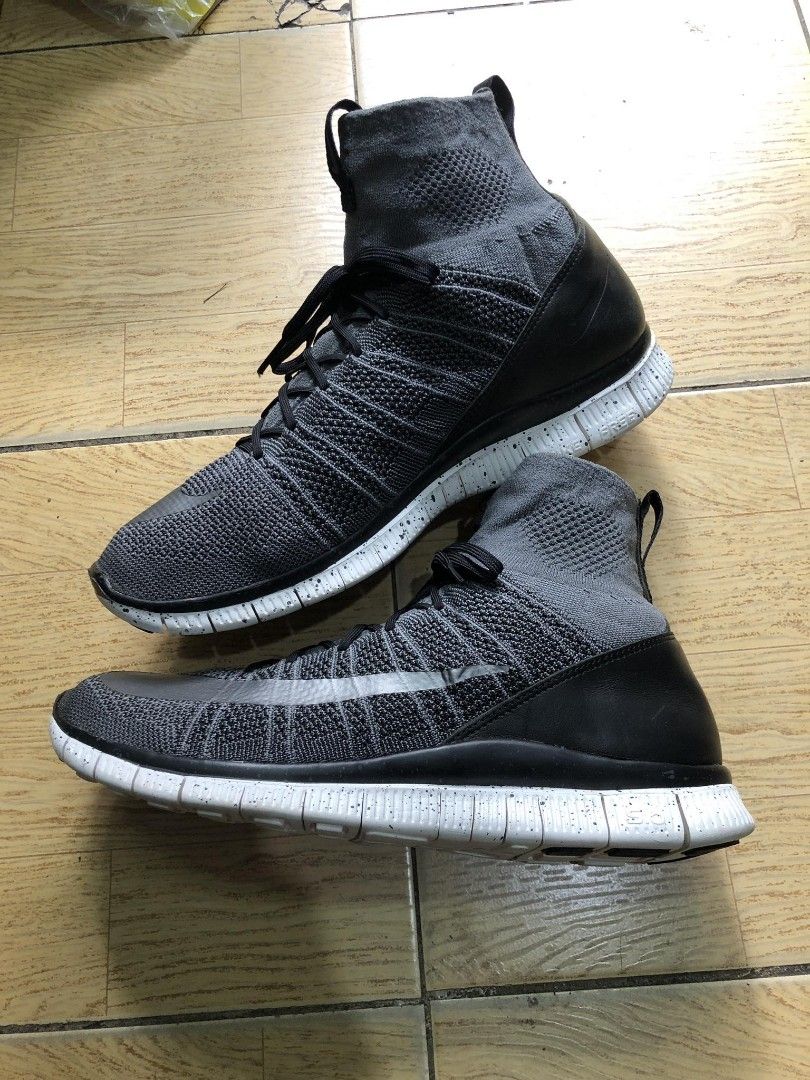 Nike flyknit mercurial on sale grey
