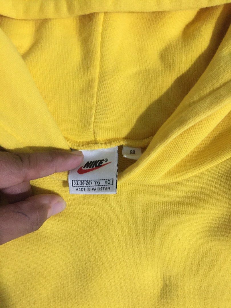 yellow black nike hoodie
