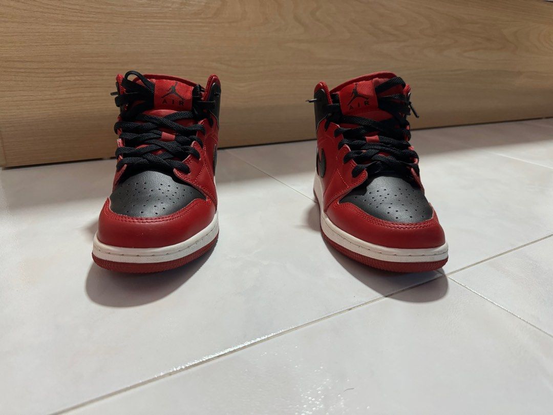 air jordan 1 mid junior black