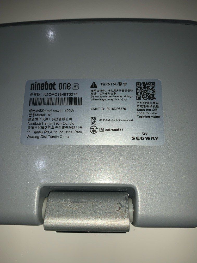 Ninebot One A1 Unicycle Electric Scooters, Sports Equipment, Sports ...