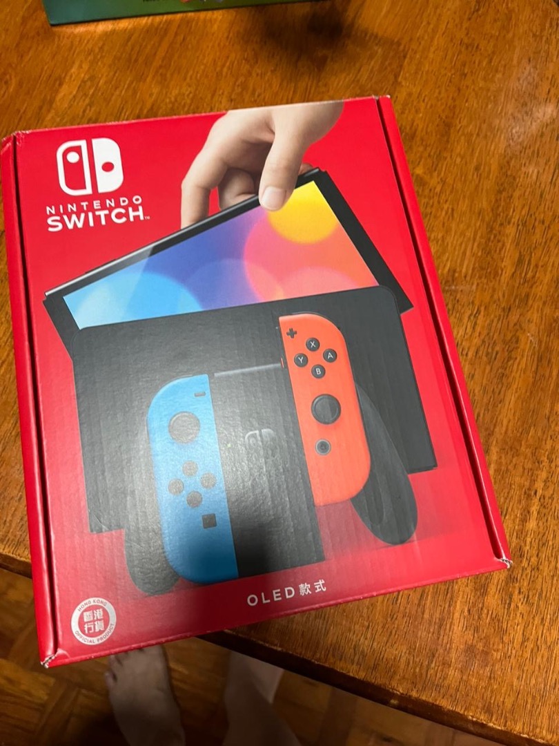 Nintendo Switch OLED with FREE Kirby game, Video Gaming, Video Game