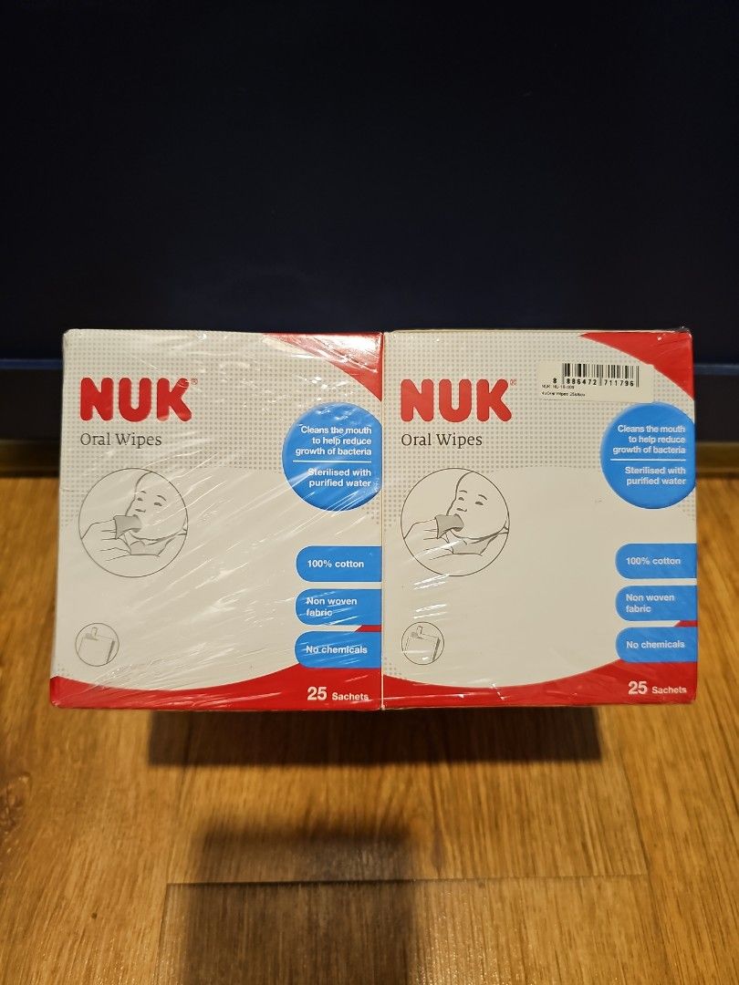 NUK Oral Wipes Babies Kids Bathing Changing Baby Toiletries