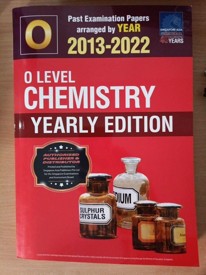 O Level Pure Chemistry Yearly Edition With Ans Key Hobbies And Toys Books And Magazines 2620