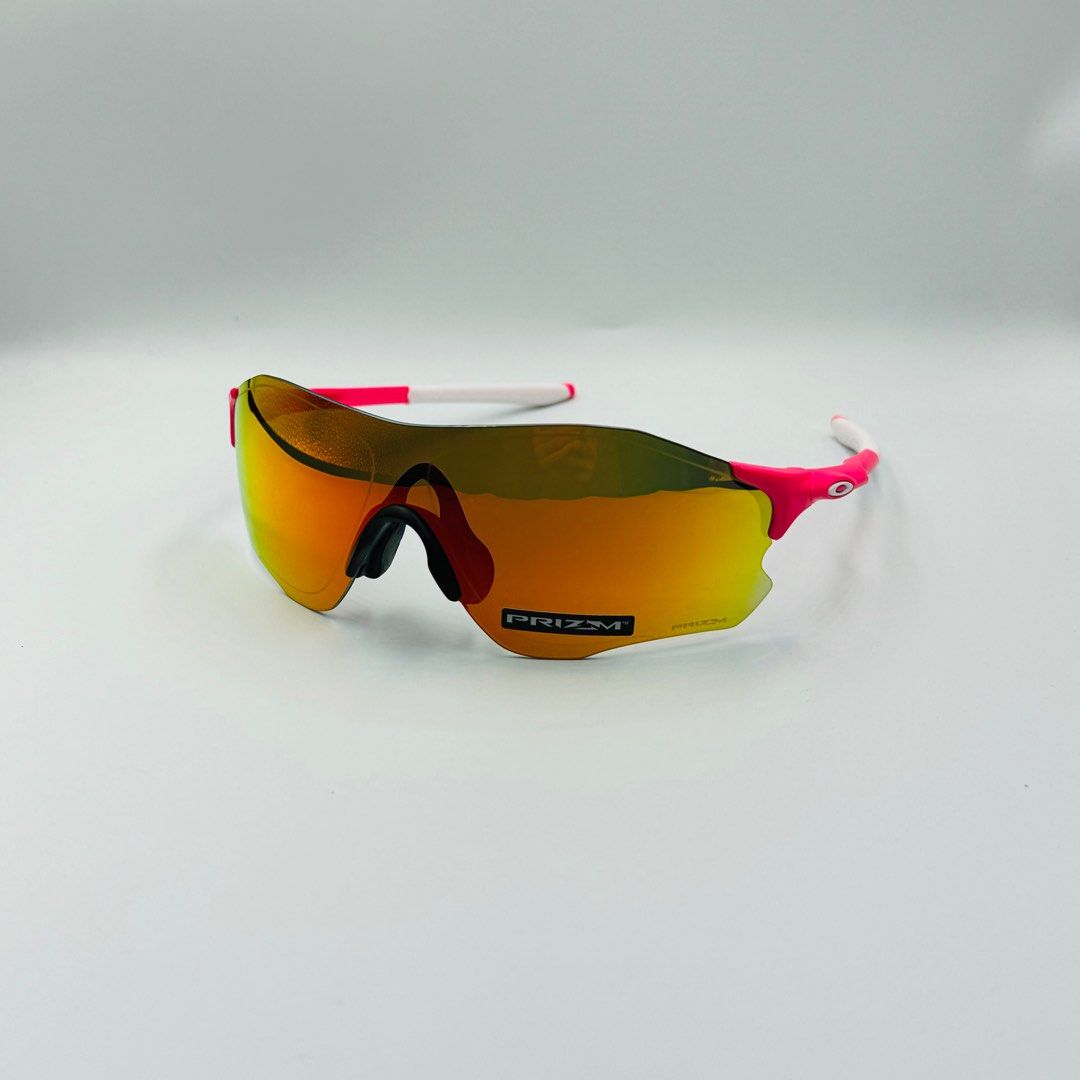 Oakley Evzero Path A Custom Neon Pink w Prizm Ruby Men s Fashion Watches Accessories Sunglasses Eyewear on Carousell