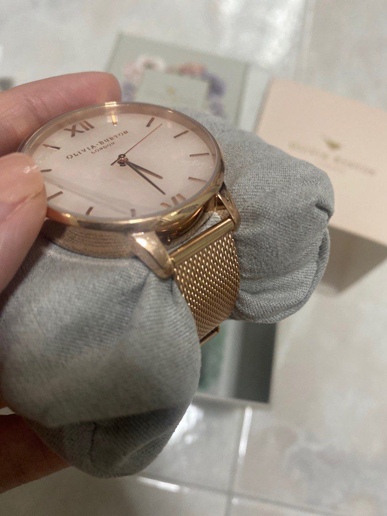 Olivia Burton Semi Precious ROSE GOLD 38mm Women s Fashion Watches Accessories Watches on Carousell