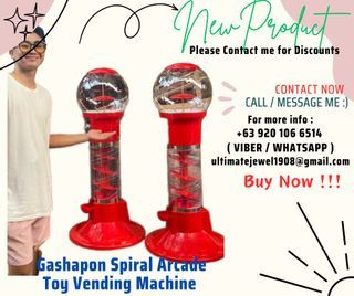 ON-HAND Gashapon Spiral Arcade Toy Vending Machine - Brand New