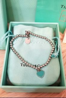 ☆ONHAND!☆ T&C0 Beads Bracelet in Blue Ocean Heart Pendant