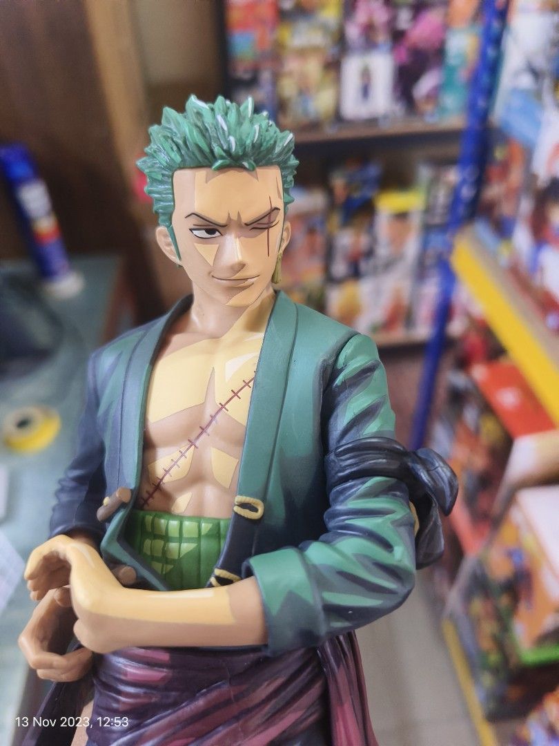  Banpresto - One Piece Roronoa Zoro Manga Dimensions Grandista  Figure : Toys & Games