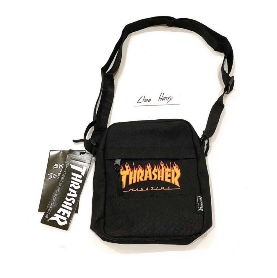 Thrasher camo top sling bag
