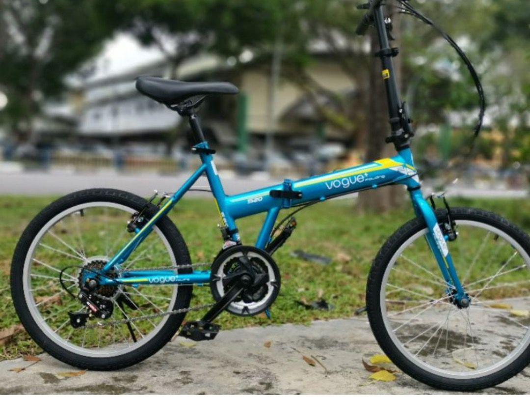 Oscar Vogue 20 Folding Bike Alloy Rim 21 Speed BLUE color Sports