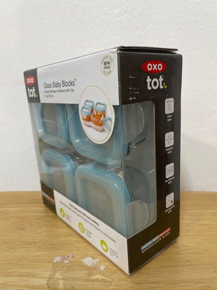 OXO TOT GLASS BABY BLOCKS 4oz