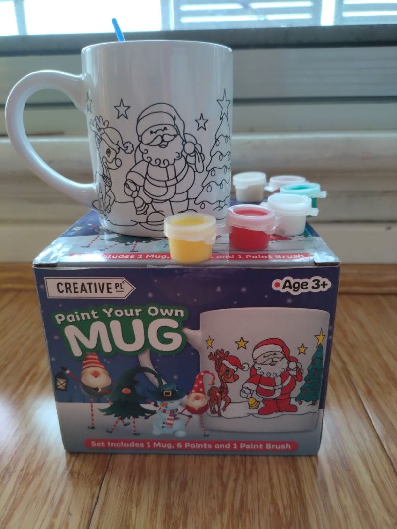 Paint Your Own Christmas Mug, Furniture & Home Living, Kitchenware