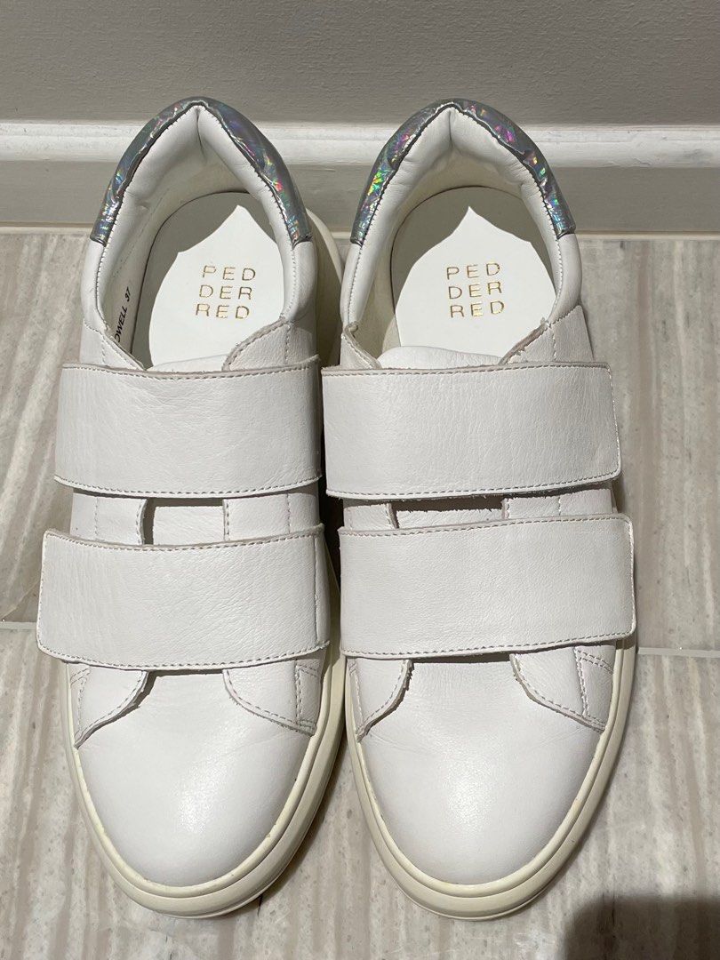 White velcro platform sneakers online