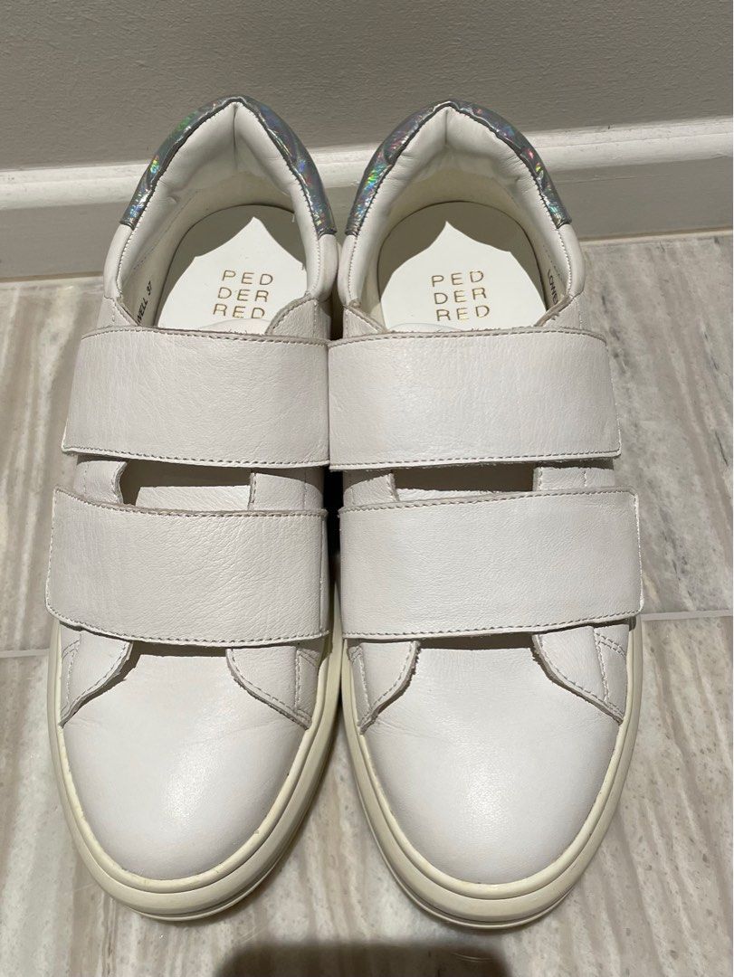 White platform velcro best sale sneakers