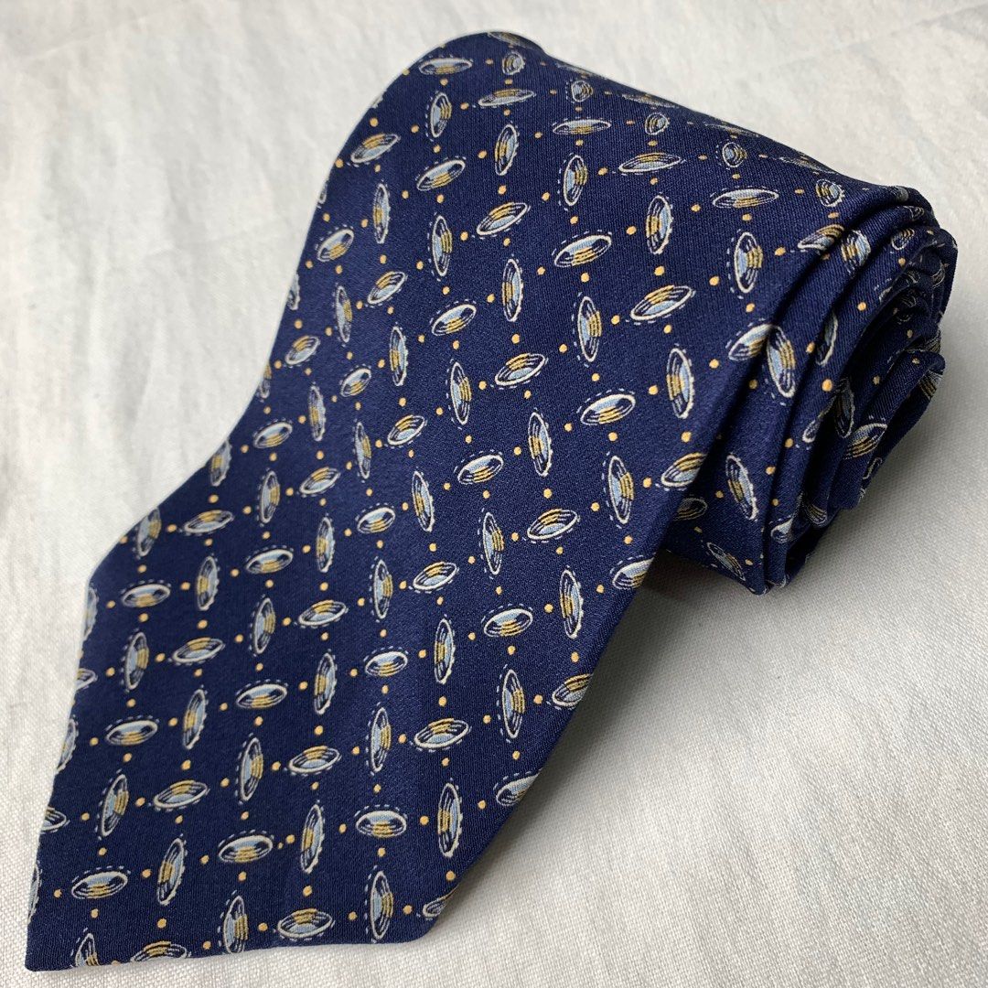 Perry Ellis Men's Tie – Navy Blue With Keen Stripe, One Size, 100% Polyester, Classic Necktie For Work Or Formal Wear