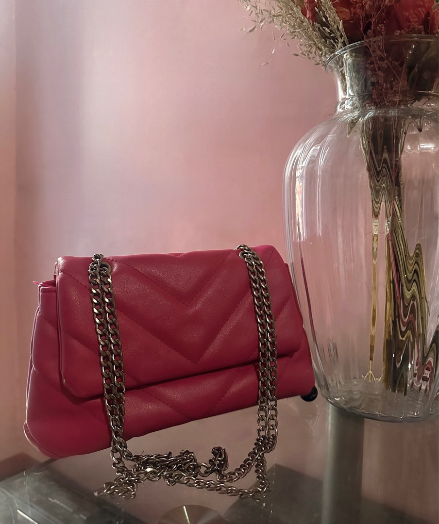 Bershka pink bag hot sale