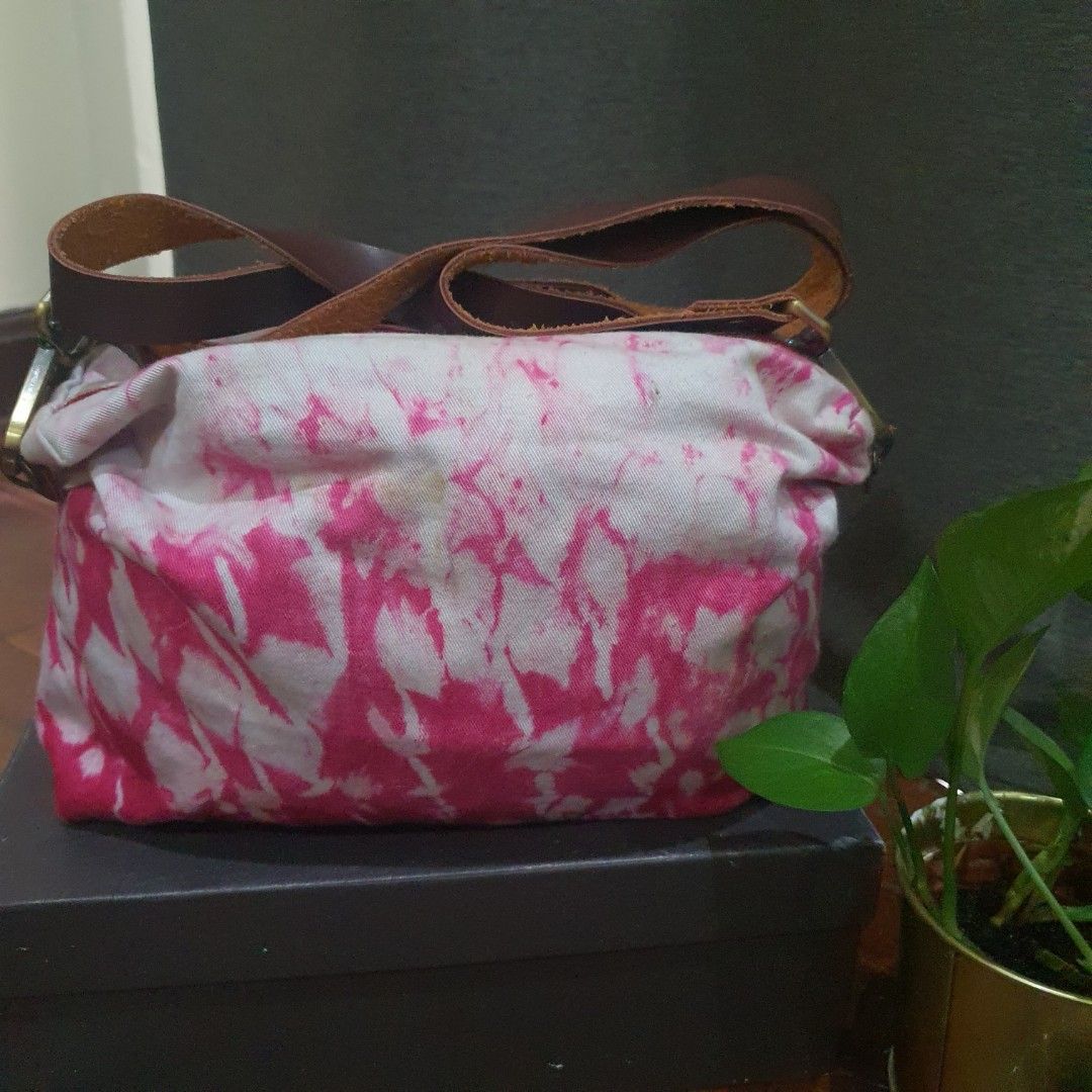 Tie dye top sling bag