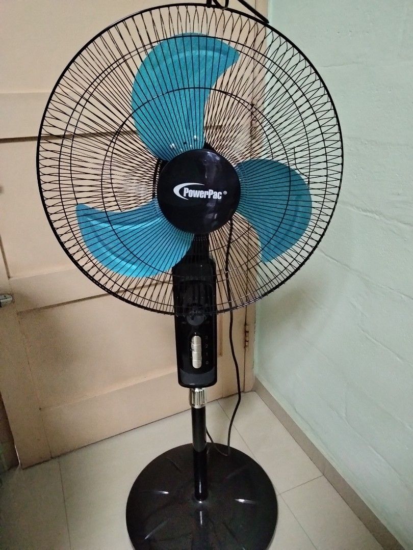 PowerPac Standing Fan 18 inches metal blade, Furniture & Home Living