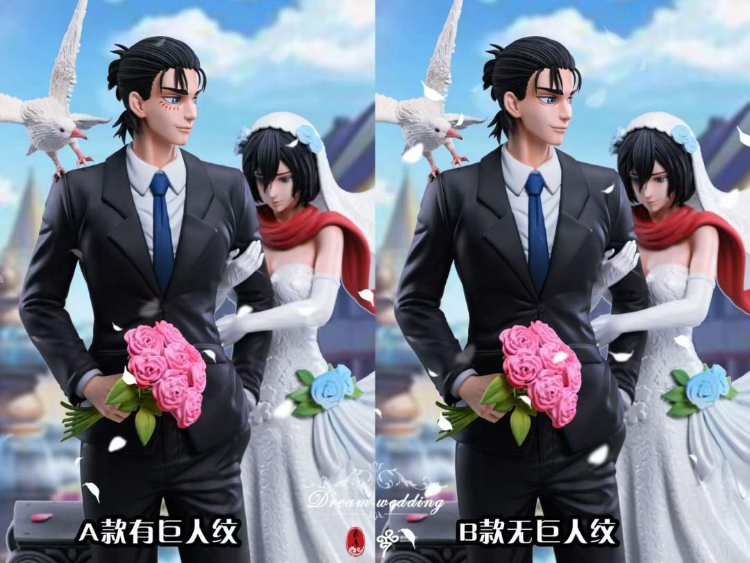 PRE-ORDER】 LC Studio - Eren & Mikasa Dream Wedding Attack on Titan Series  011 Resin Statue GK Anime Figure, Hobbies & Toys, Toys & Games on Carousell