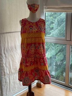 Printed Batik Dress