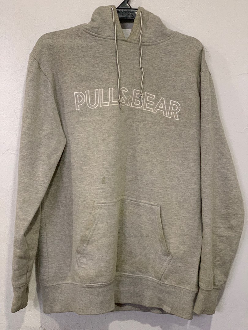 Pull and bear hoodie grey store