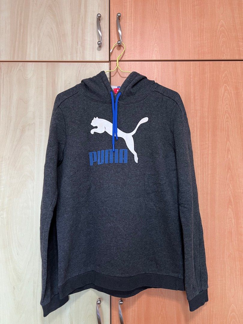 Puma grey hoodie discount