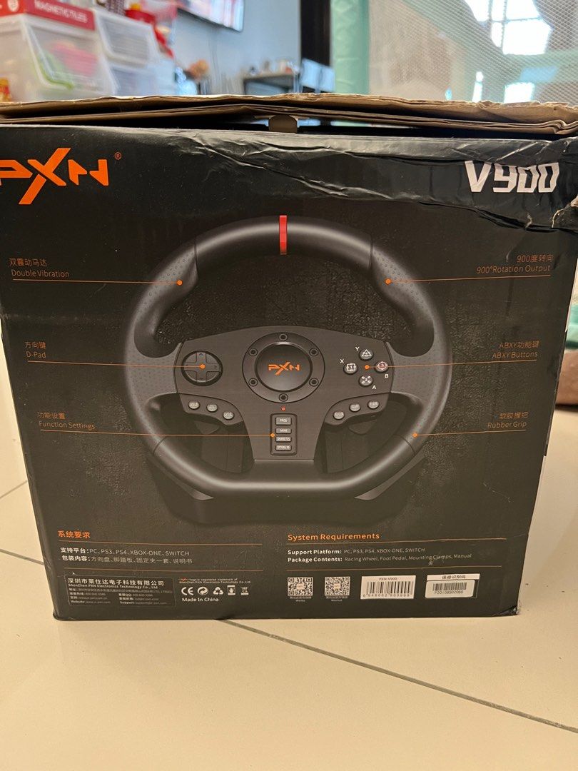 PXN V900 Gaming Racing Wheel, Video Gaming, Video Game Consoles, Others