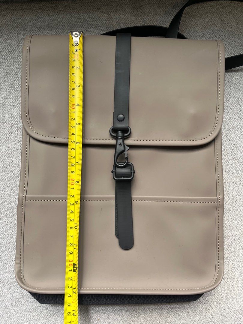 Rains khaki small backpack Men s Fashion Bags Backpacks on