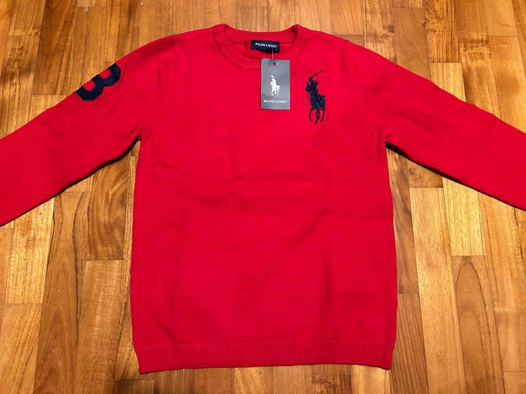 Ralph lauren red clearance sweatshirt