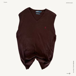 Rare Choco Brown Ralph Lauren Vest