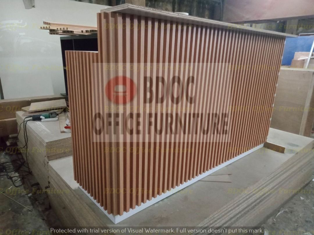 Reception Counter Table / Customized / Office Partition / Office ...