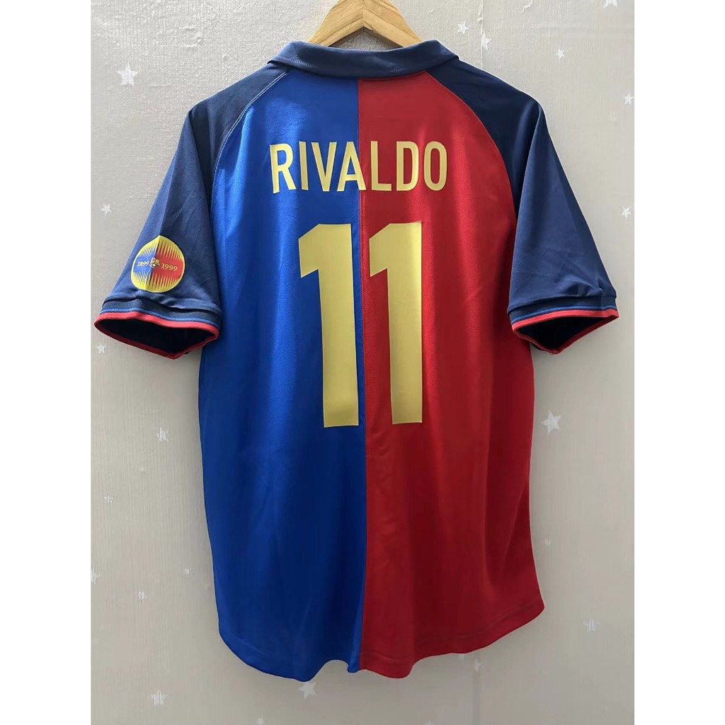 Retro Barcelona 1899 1999 Home Jersey