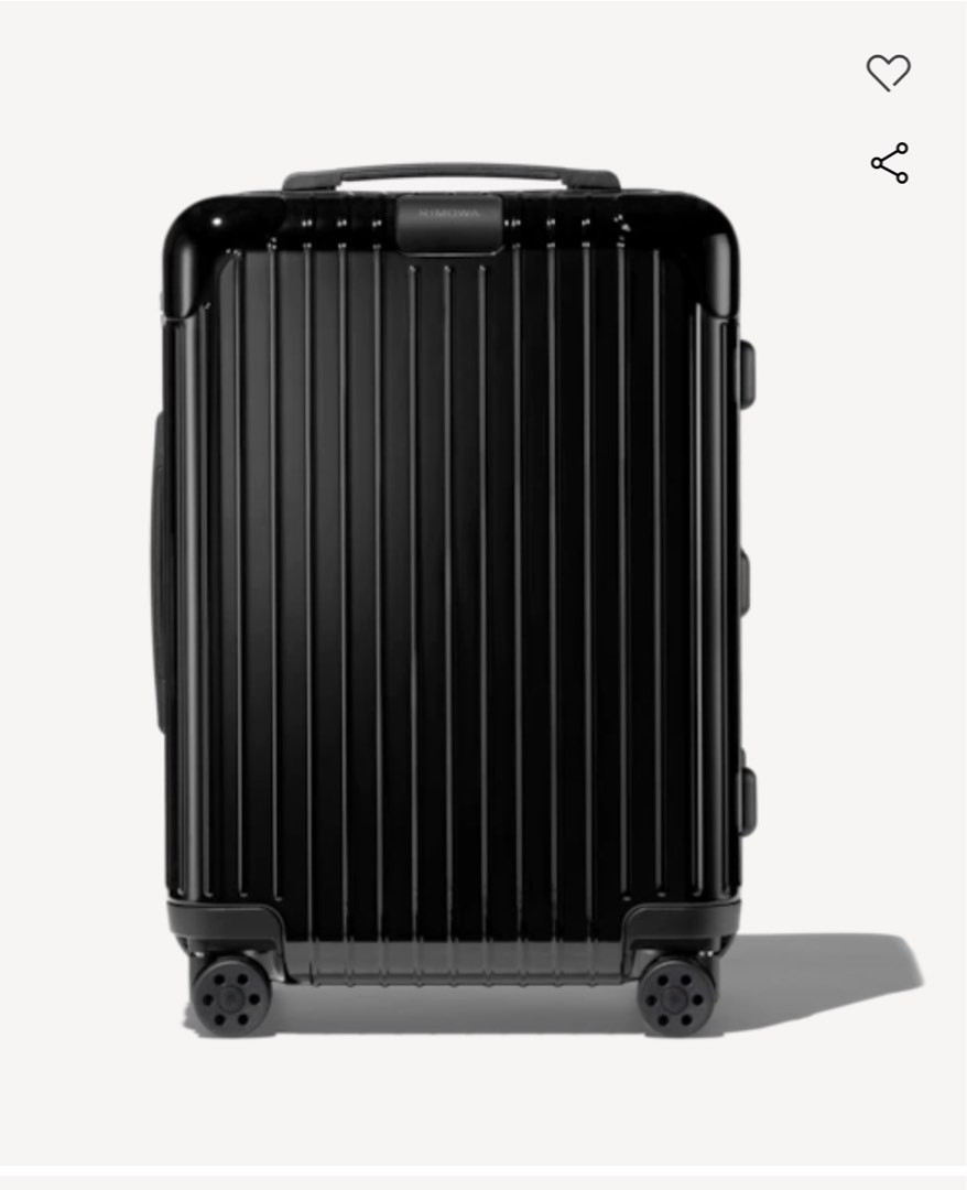 Rimowa Essential Cabin Luggage in black, Hobbies & Toys, Travel