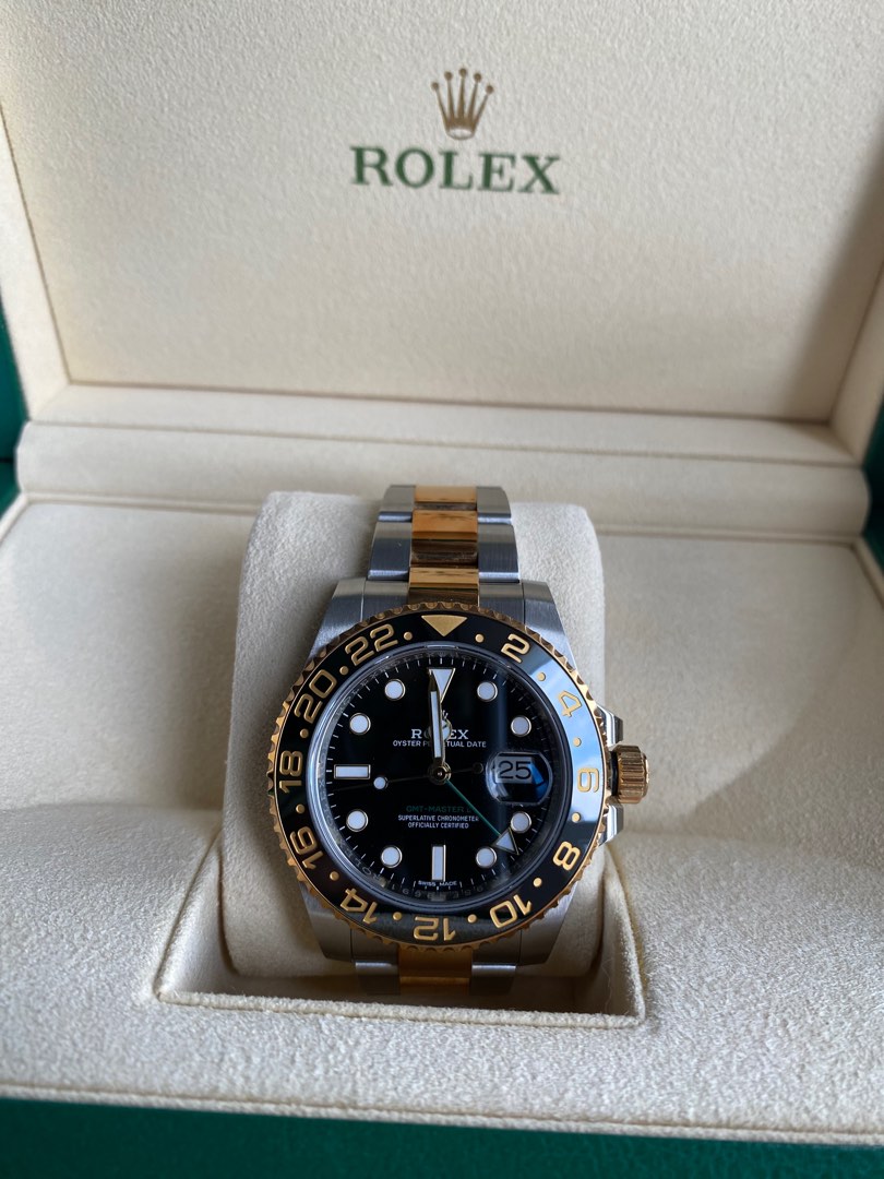 Rolex GMT Master II half gold 2 tone Luxury Watches on Carousell