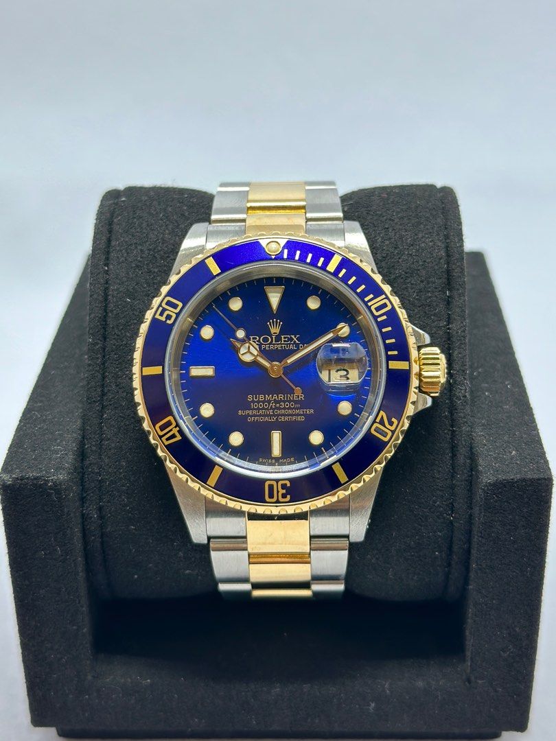 Rolex Submariner 16613LB Blue Half Gold 40mm 16613