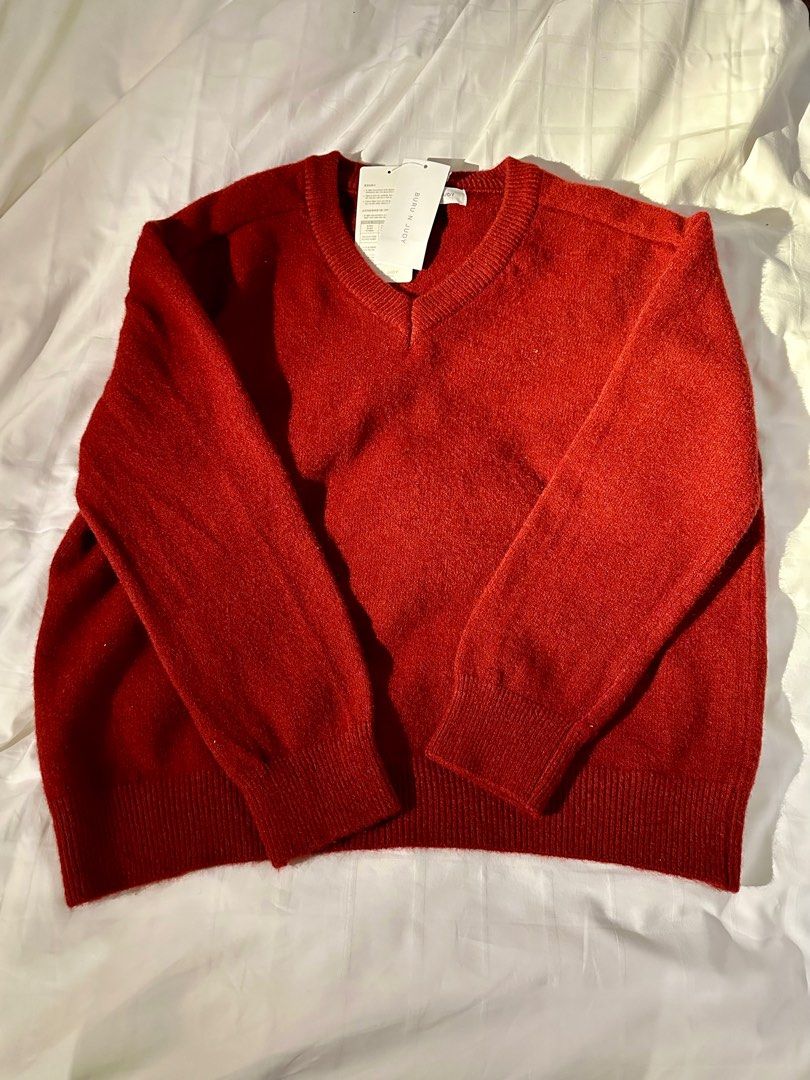 Red winter new arrivals sweater