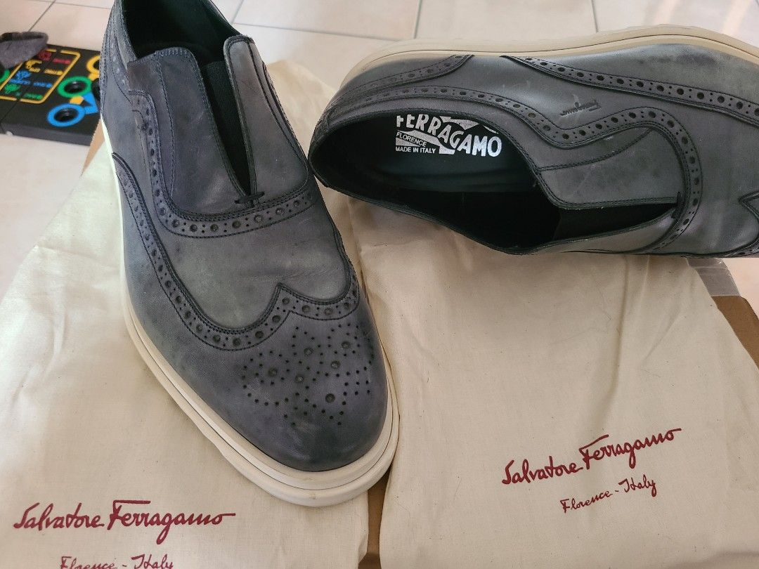 Salvatore ferragamo wingtip hot sale