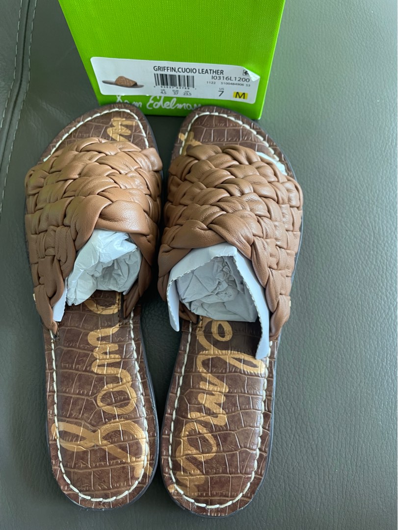 Sam edelman woven best sale slides