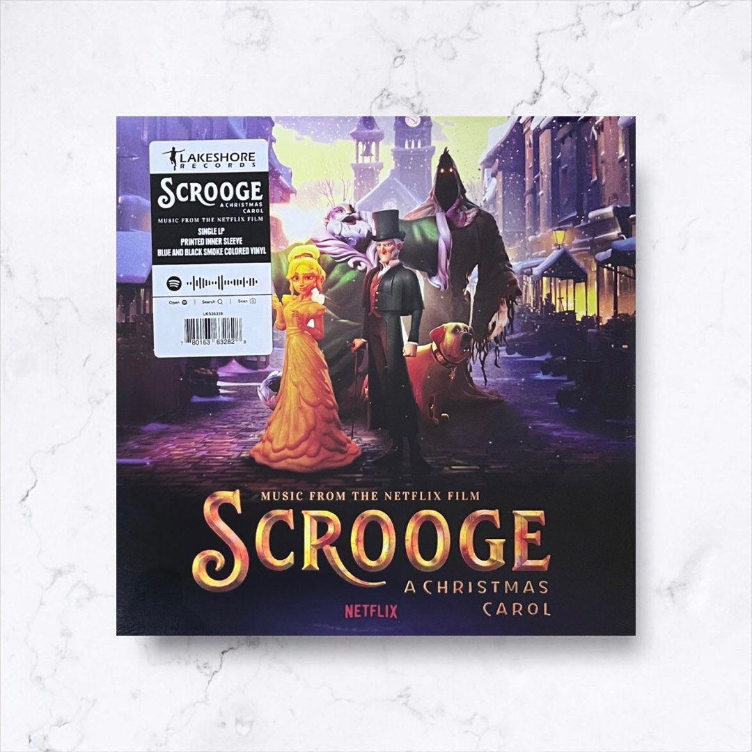 Scrooge A Christmas Carol Music from the Netflix Film Vinyl LP Plaka, Hobbies & Toys, Music