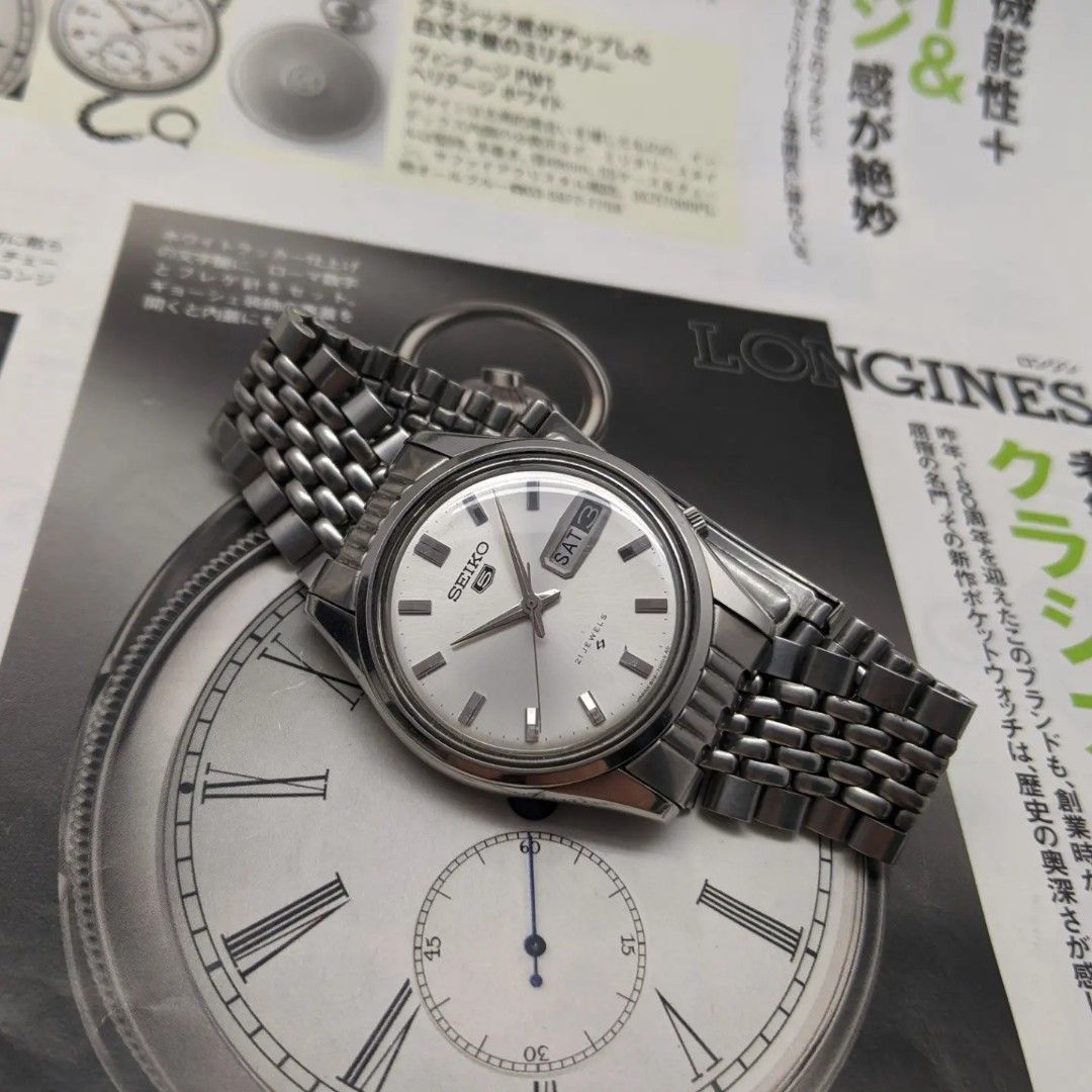 SEIKO 5 AUTOMATIC 21 JEWELS 6119 7010 1967 s