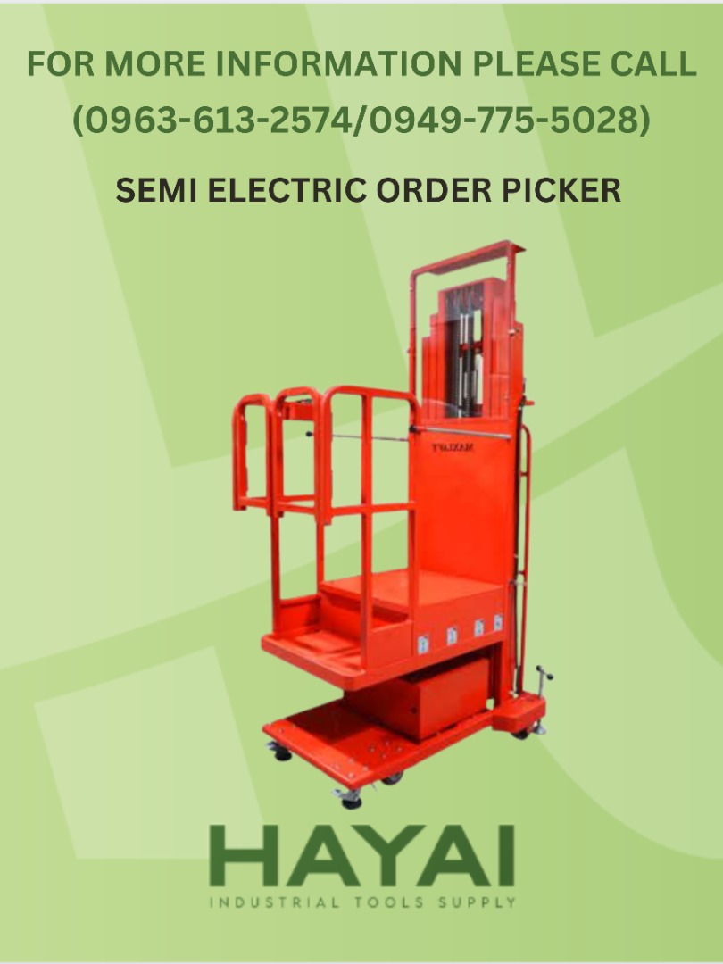 SEMI ELECTRIC ORDER PICKER, Commercial & Industrial, Construction Tools ...