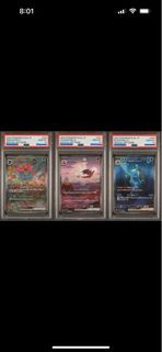 Unown V 2022 Pokemon Sword and Shield Silver Tempest #177 ALT ART (BGS 9.5)