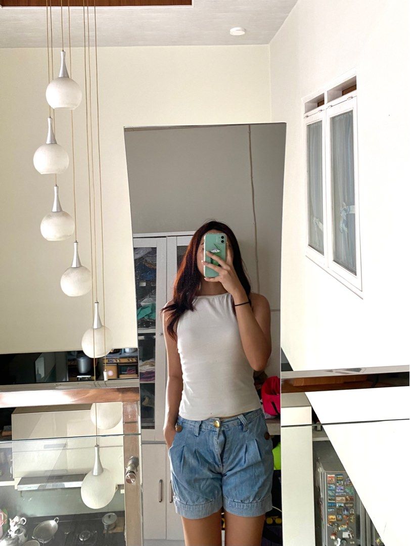Puffy jean shorts best sale