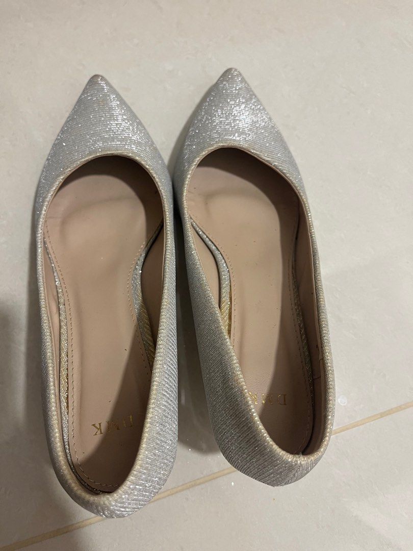 dillards silver heels