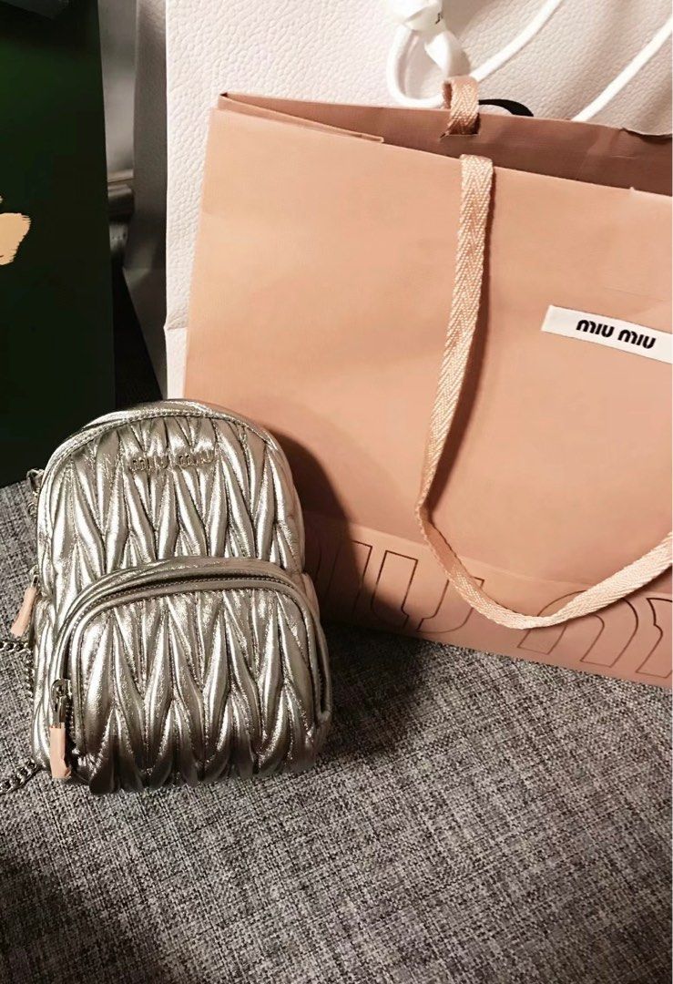 Backpack miu miu best sale