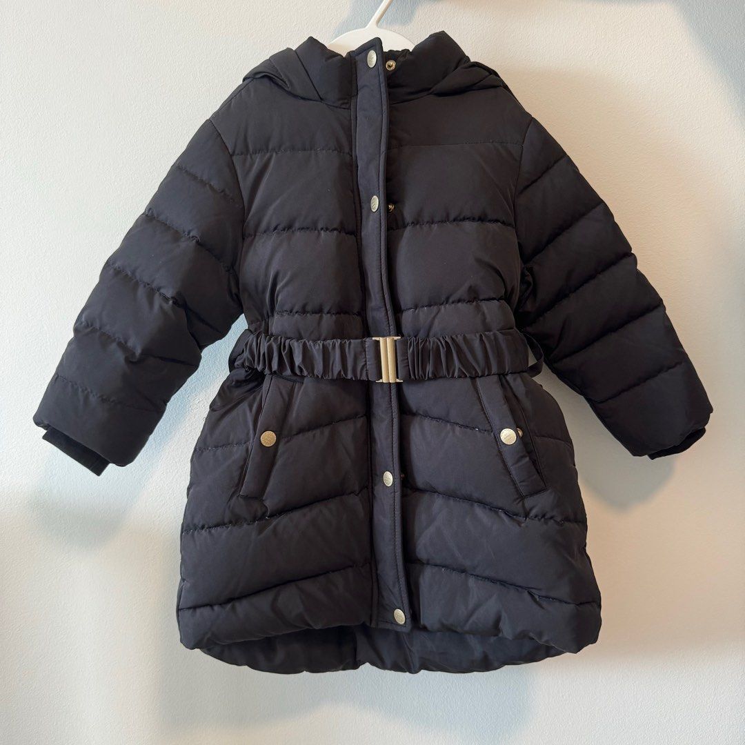 Size 5Y Brand New Mango Girl s Black Down Jacket