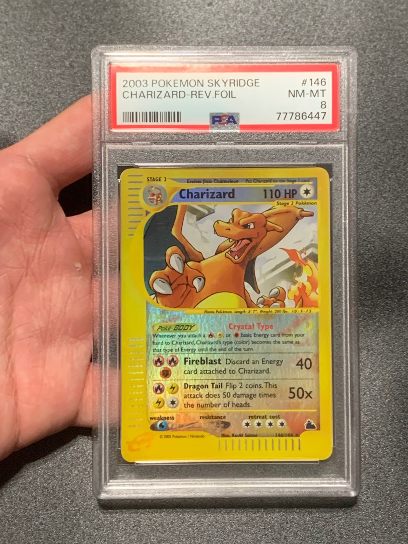 Skyridge reverse holo Charizard psa8, Hobbies & Toys, Memorabilia